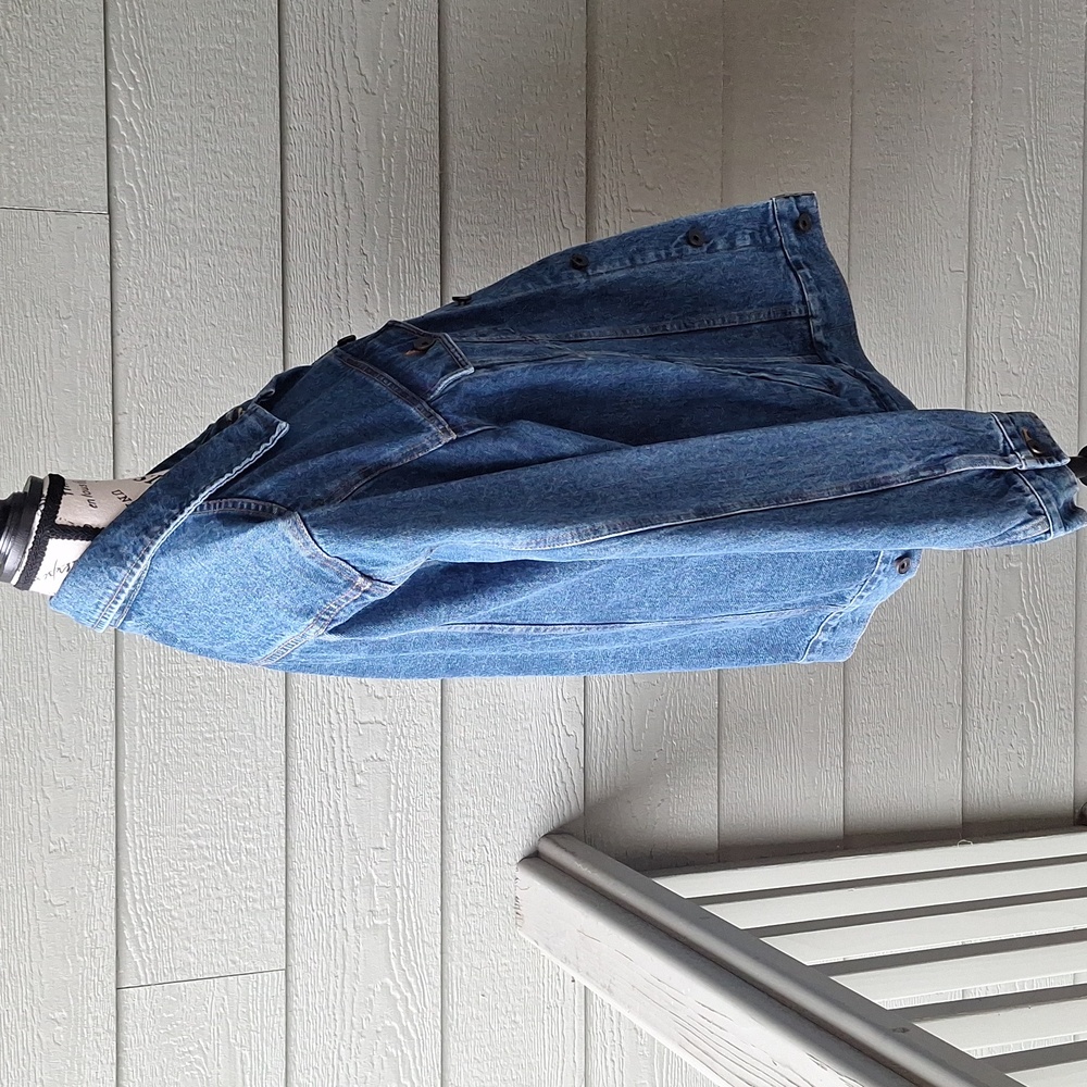 Coors x Brixton CP Banquet Blue Denim Trucker Jacket Size Large 100% Cotton - Picture 5 of 9